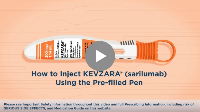 Resource Library | KEVZARA (sarilumab) injection 200 mg