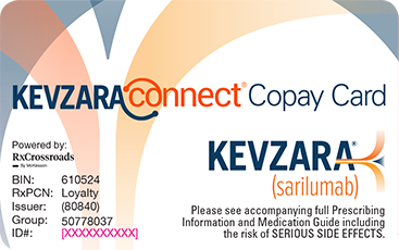 KEVZARA copay card