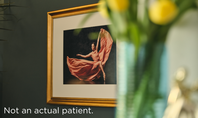 framed photo of woman dancing